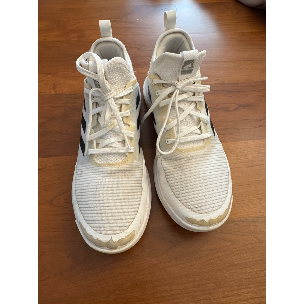 Adidas Crazyflight Mid White Black Volleyball Shoes FX1792 Womens 9.5 Mens 8